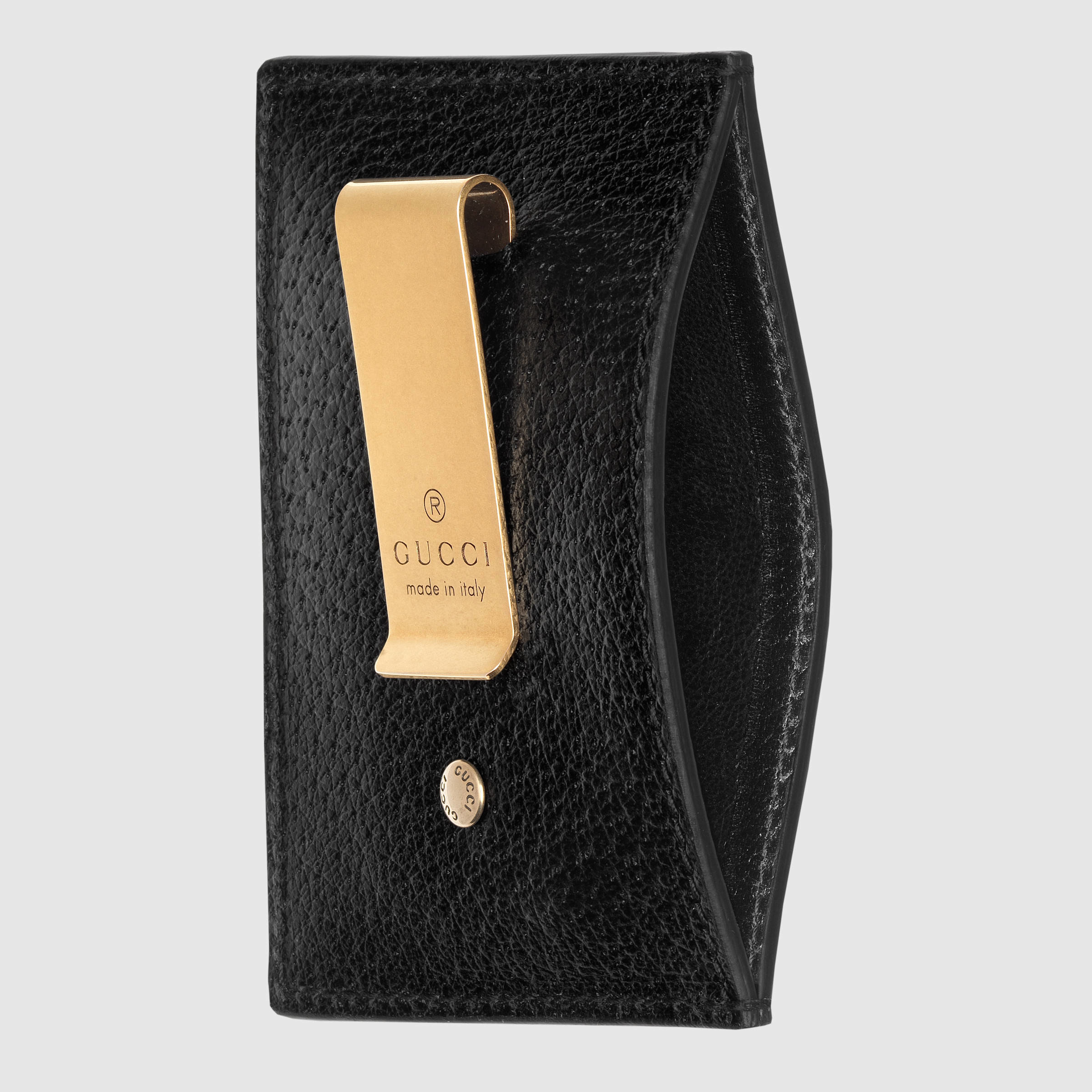 Gucci Gg Marmont Leather Money Clip in Black for Men Lyst